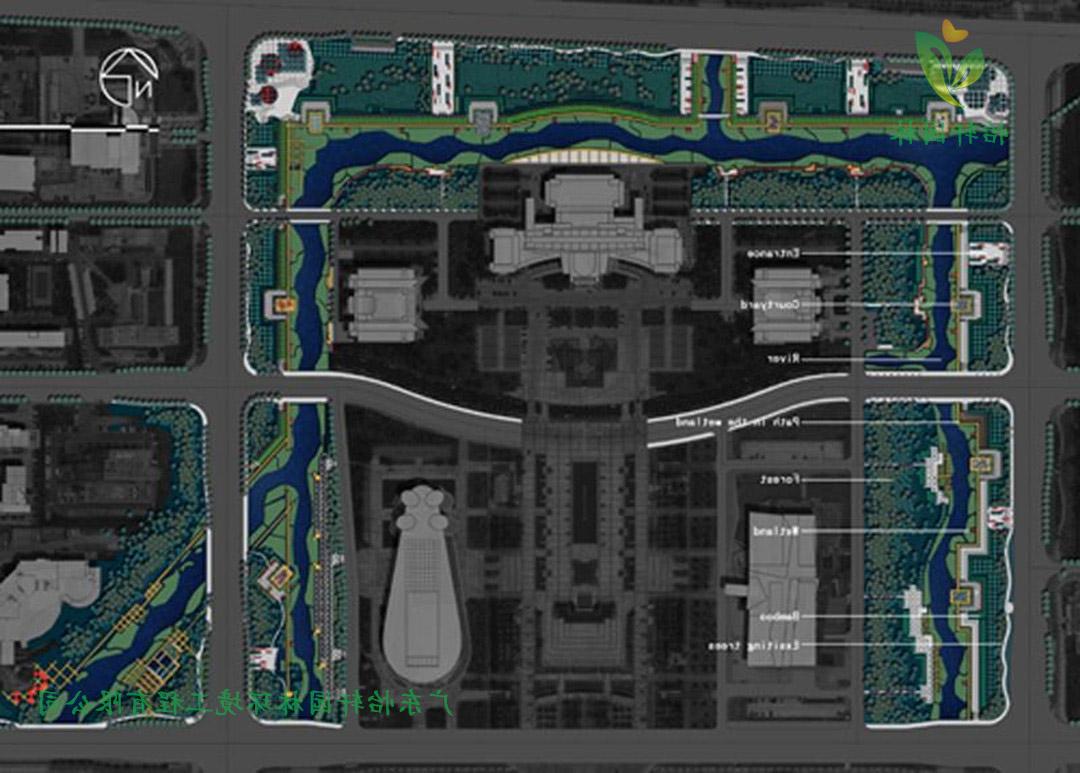 宁波鄞州中心区河道欢迎访问十大电子网址改造平面图